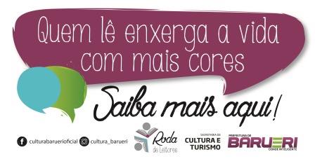 banner de divulgação da campanha roda de leitores