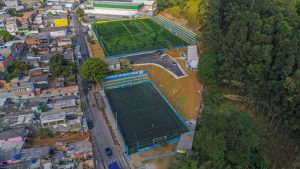 imagem aérea do novo Campo Isaura