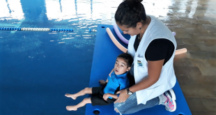 alunos participantes do projeto Eu Também Nado