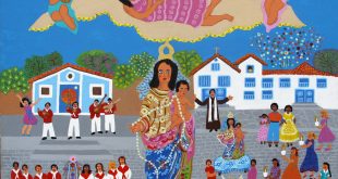 reprodução de obra integrante da exposição Cores do Folclore