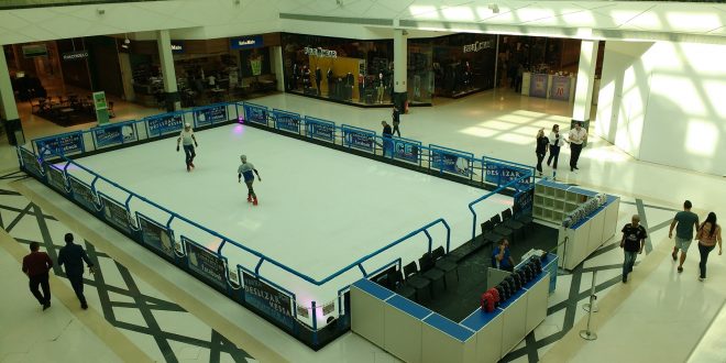pista de patinação no gelo do parque shopping barueri