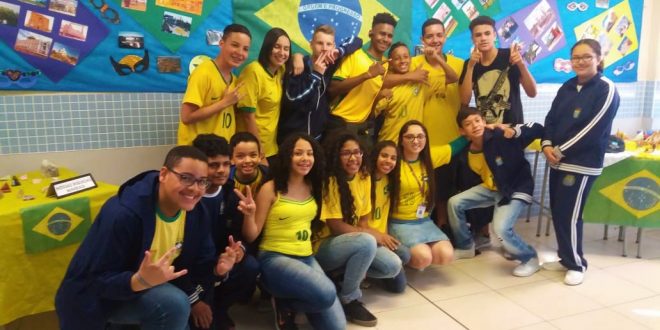 estande do Brasil no Projeto Nações