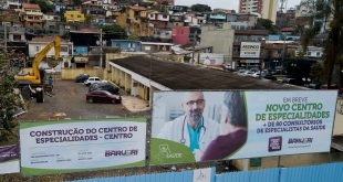 vista aérea das obras do Novo Centro de Especialidades