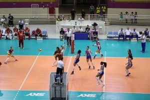 hinode barueri disputando uma partida da superliga