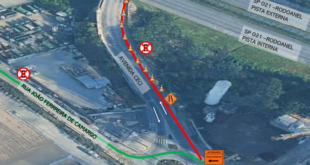 Avenida Ceci será parcialmente interditada para adequação de viaduto