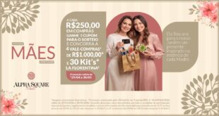Alpha Square Mall celebra o Dia das Mães com campanha que une compras e sorteio de vales-compra especiais