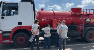 Em Barueri, Ipem-SP fiscaliza veículos que transportam produtos perigosos e cronotacógrafos